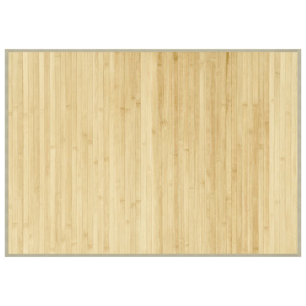 Tapis rectangulaire naturel clair 70x100 cm bambou Tapis vidaXL   