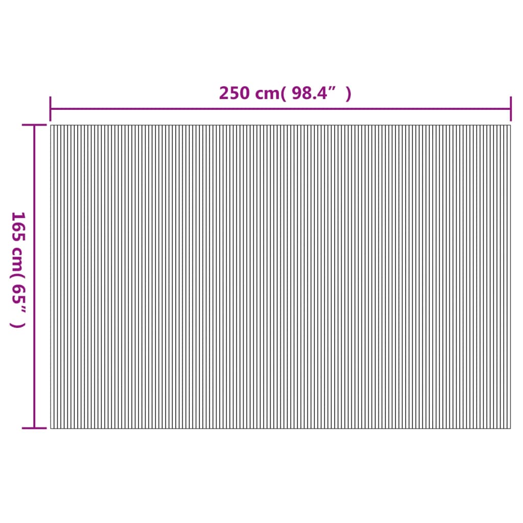 Cloison de séparation noir 165x250 cm bambou Séparateurs de pièces vidaXL   