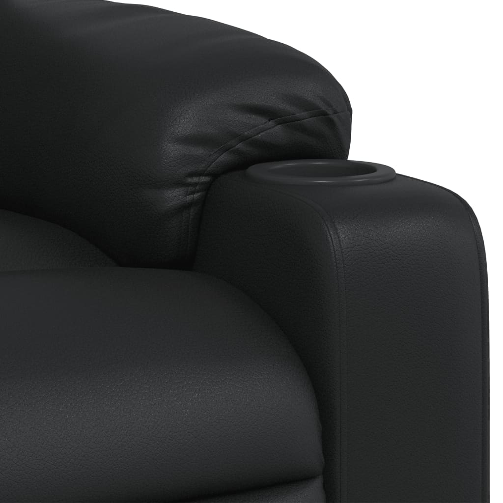 Fauteuil inclinable Noir Similicuir - Xios Store SNC