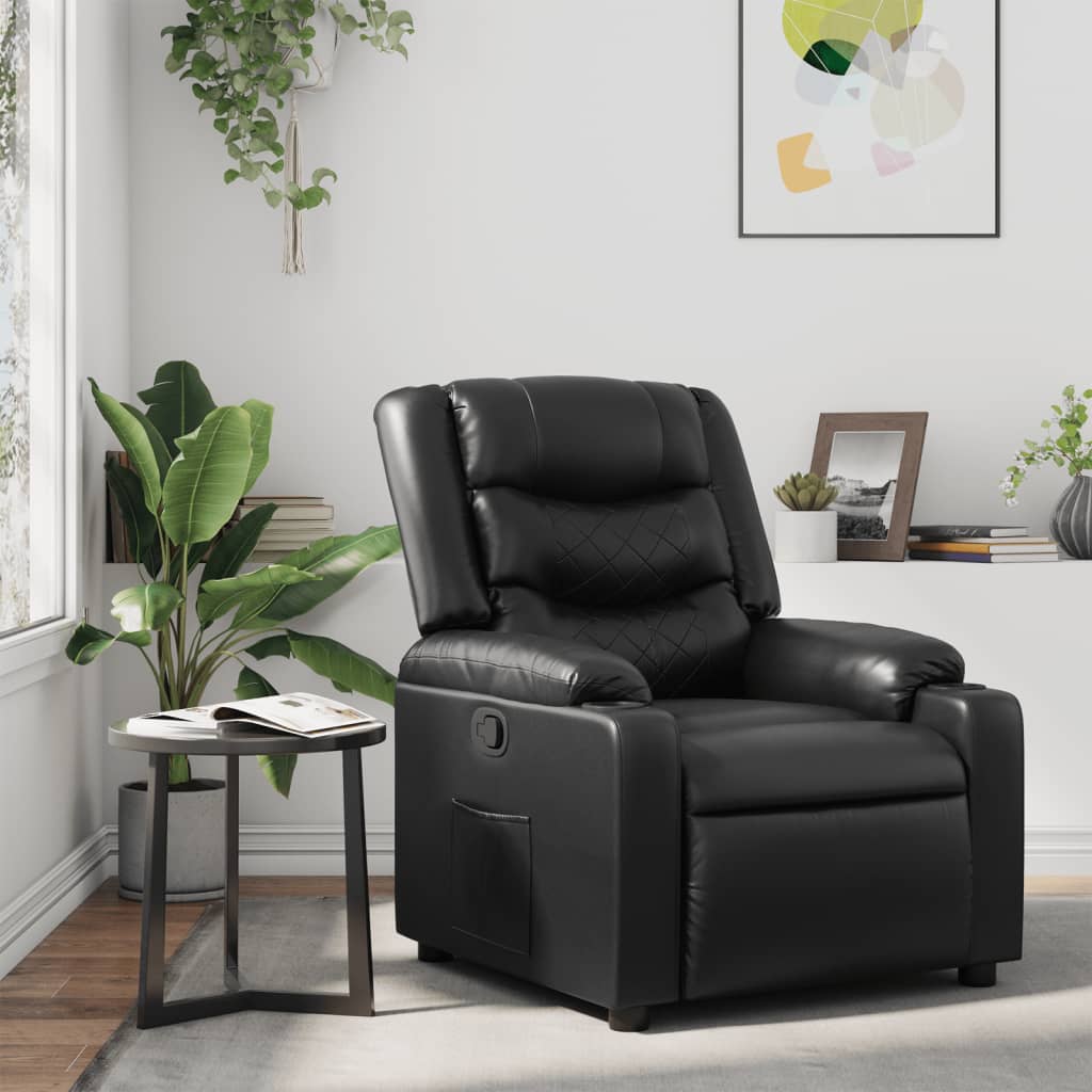 Fauteuil inclinable Noir Similicuir - Xios Store SNC