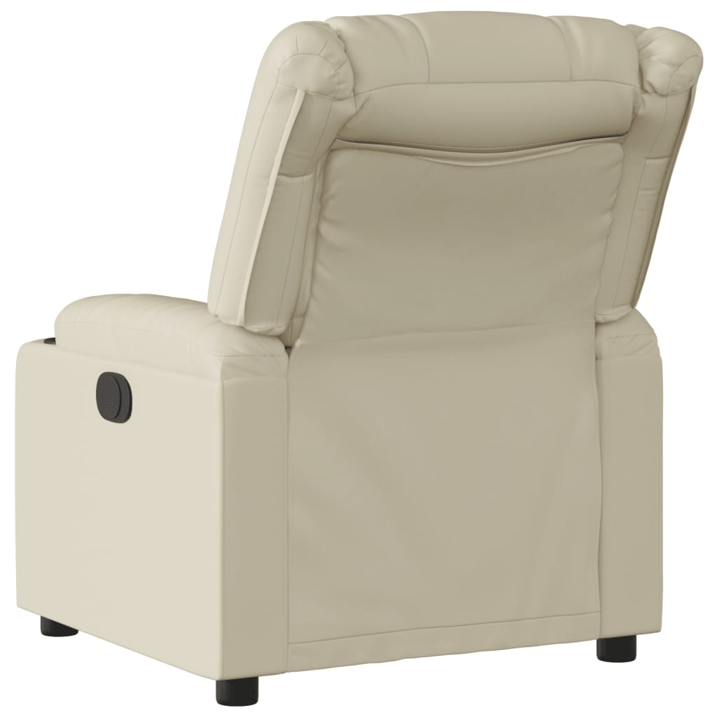 Fauteuil inclinable Crème Similicuir - Xios Store SNC