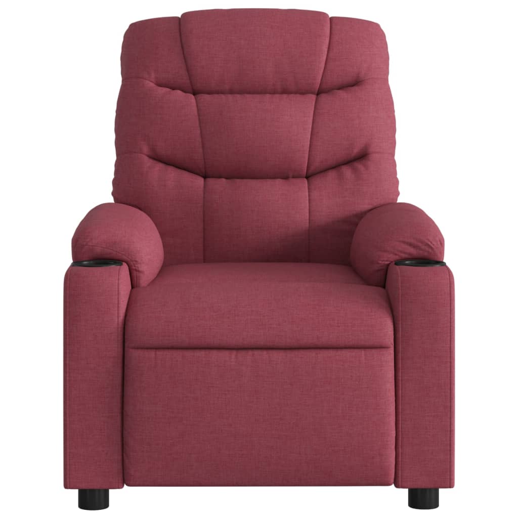 Fauteuil inclinable Rouge bordeaux Tissu Fauteuils vidaXL   