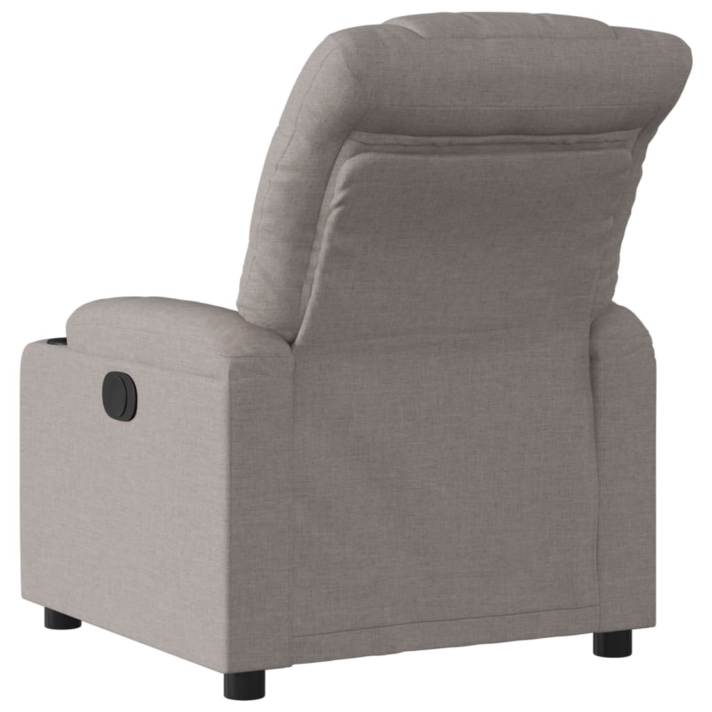 Fauteuil inclinable Taupe Tissu Fauteuils vidaXL   