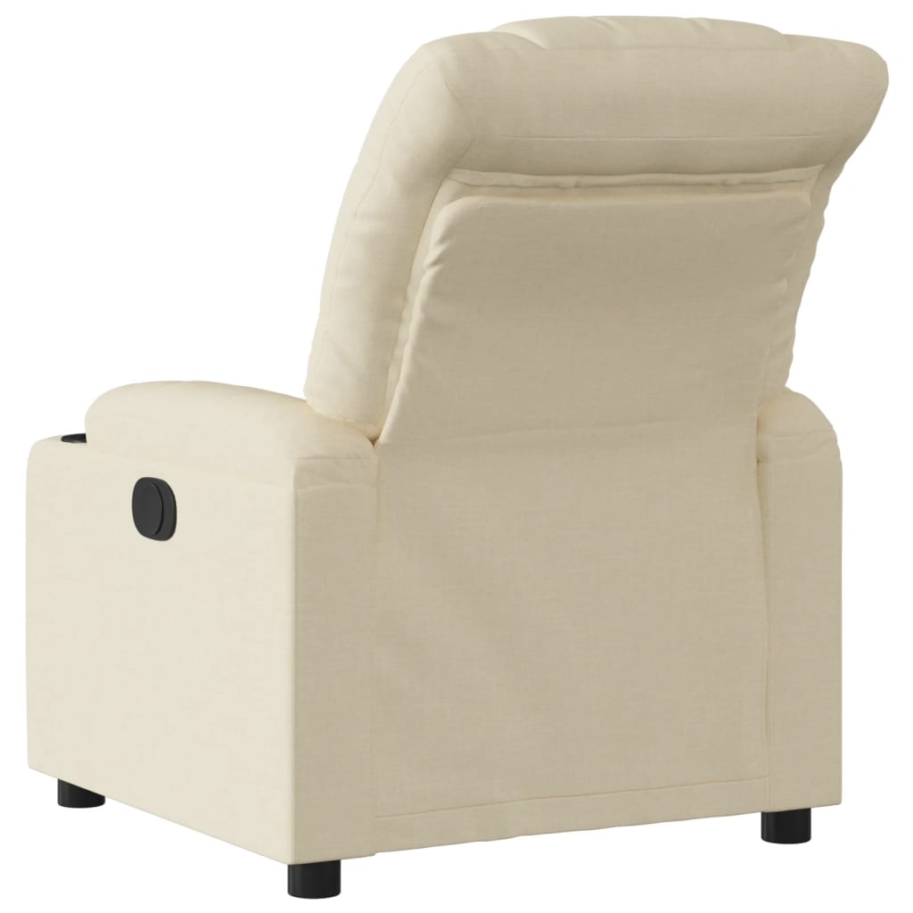 Fauteuil inclinable Crème Tissu Fauteuils vidaXL   