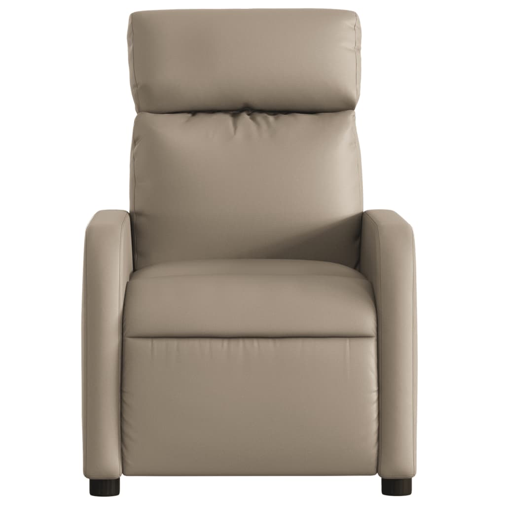 Fauteuil de massage inclinable Cappuccino Similicuir Fauteuils vidaXL   