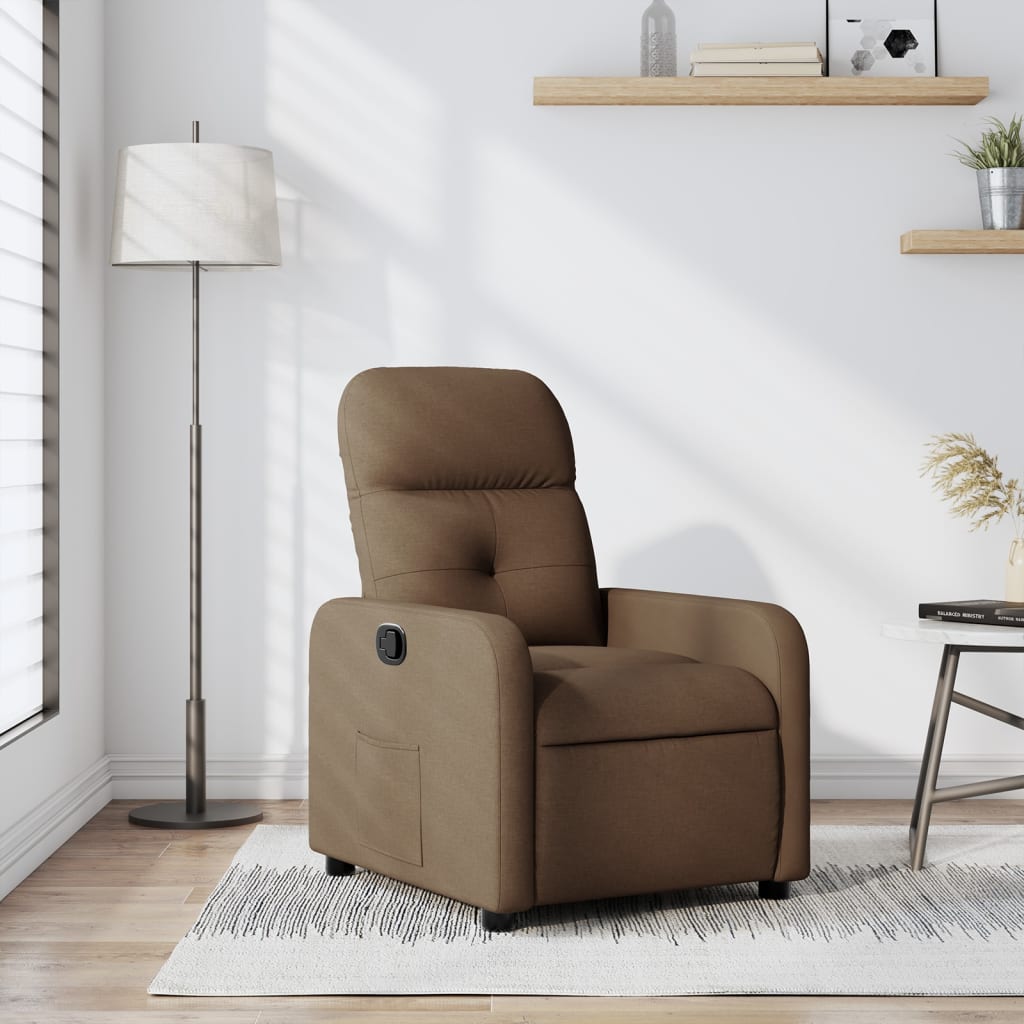 Fauteuil inclinable Marron Tissu - Xios Store SNC