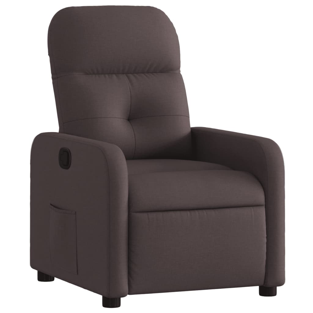 Fauteuil inclinable Marron foncé Tissu - Xios Store SNC