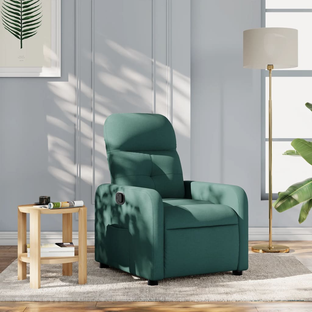 Fauteuil inclinable Vert foncé Tissu - Xios Store SNC