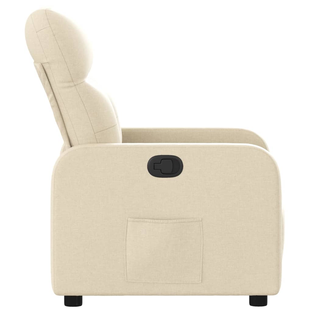 Fauteuil inclinable Crème Tissu - Xios Store SNC