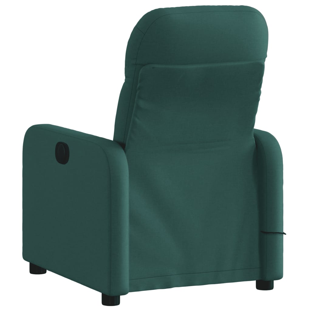 Fauteuil de massage inclinable Vert foncé Tissu - Xios Store SNC