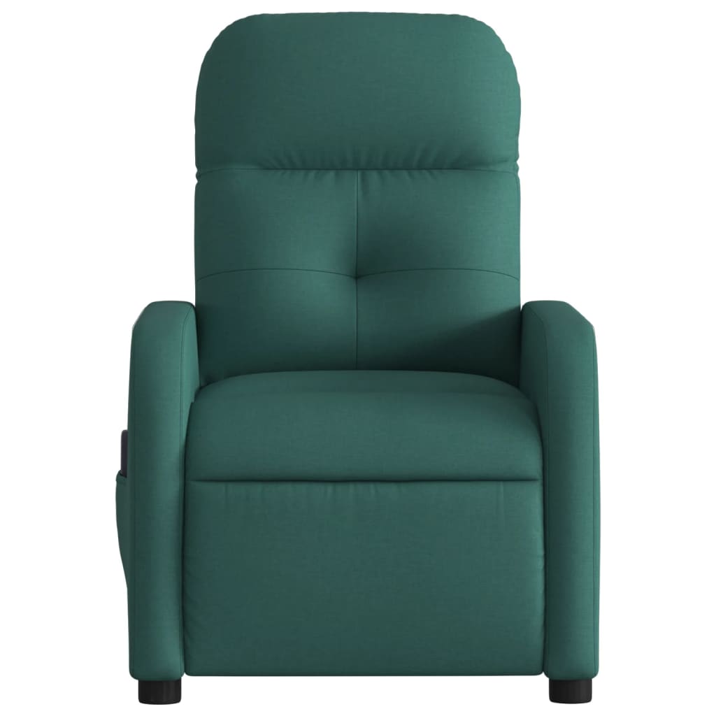 Fauteuil de massage inclinable Vert foncé Tissu - Xios Store SNC