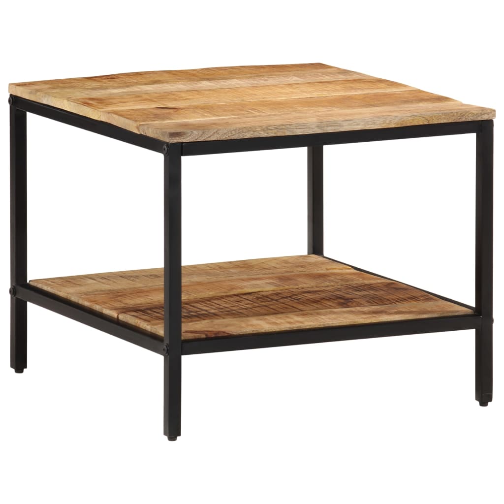 Table basse 55x55x45 cm bois de manguier massif brut Tables basses vidaXL   