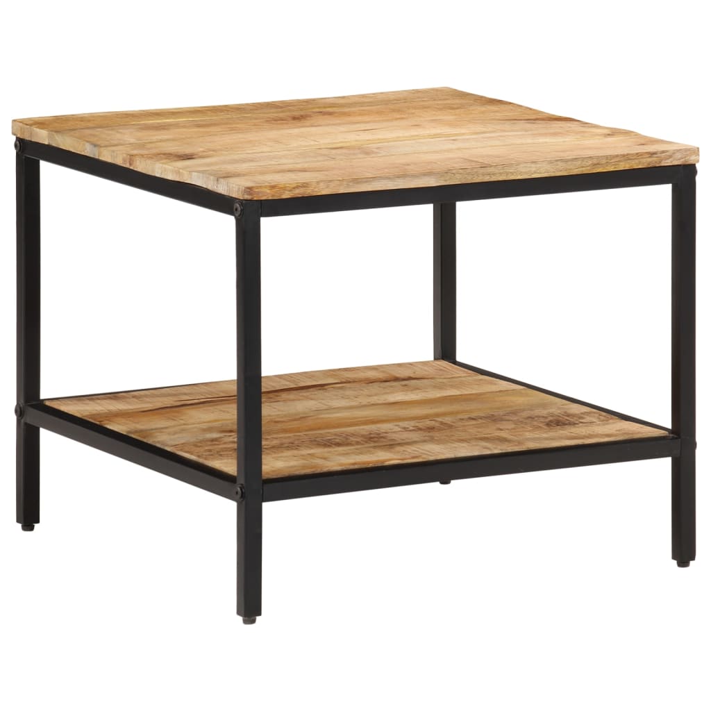 Table basse 55x55x45 cm bois de manguier massif brut Tables basses vidaXL   