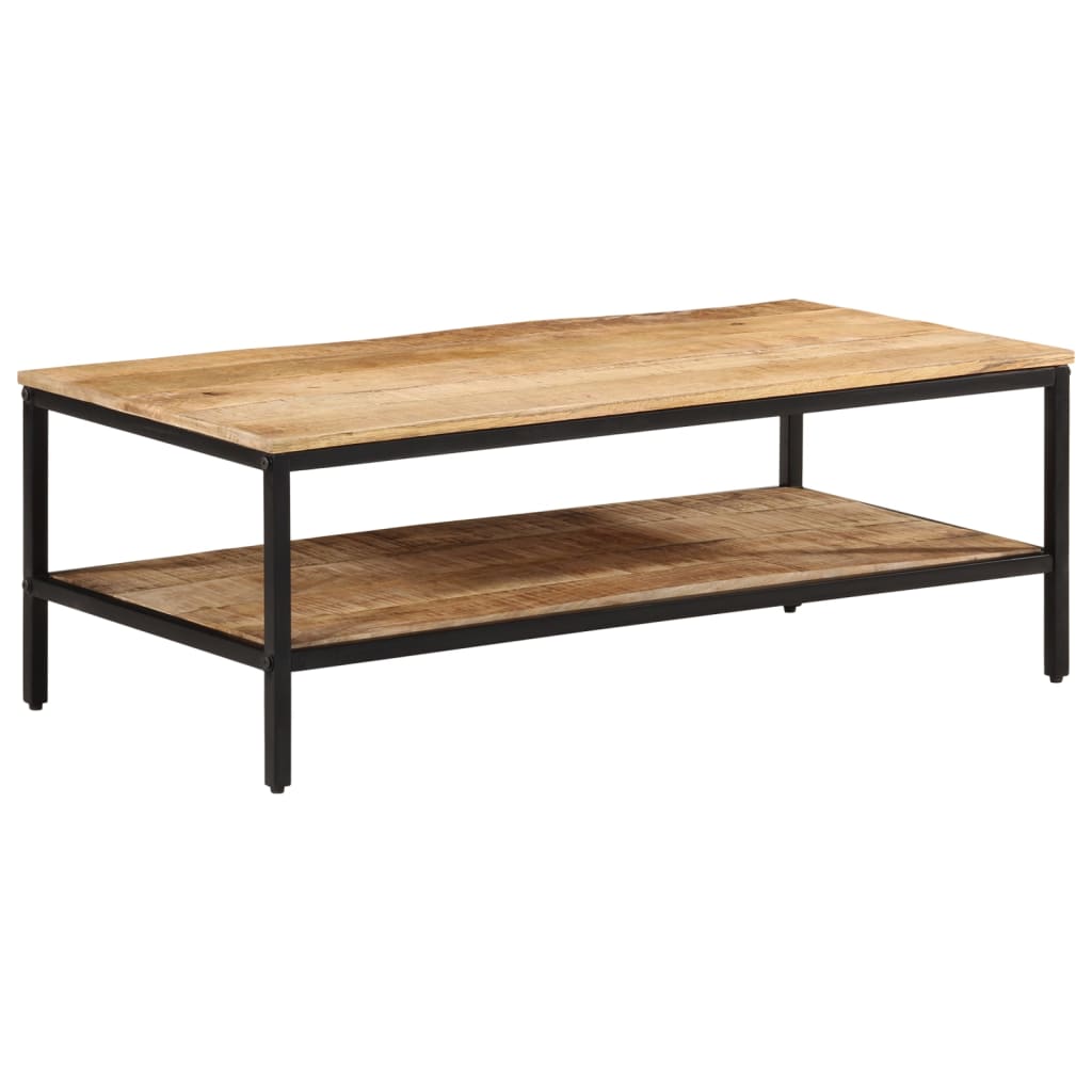 Table basse 100x50x35 cm bois de manguier massif brut Tables basses vidaXL   