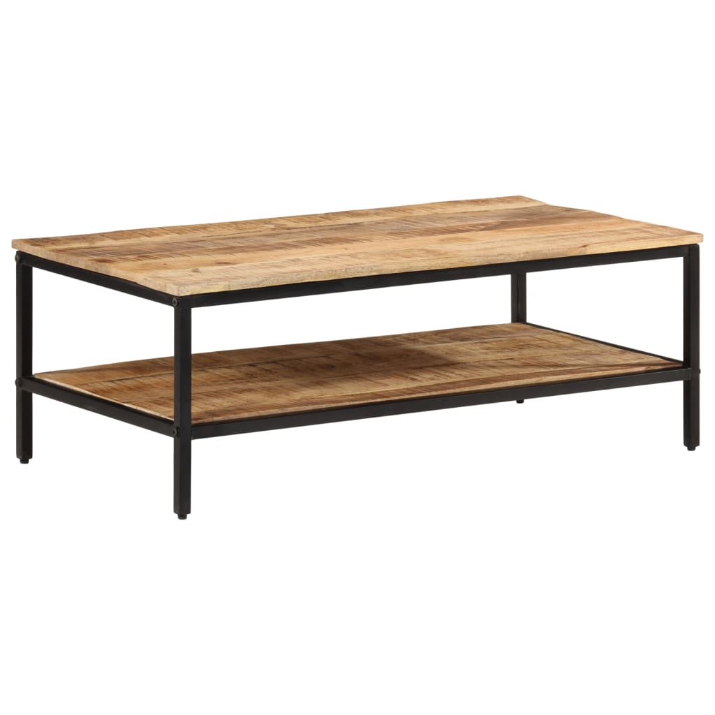 Table basse 100x50x35 cm bois de manguier massif brut Tables basses vidaXL   