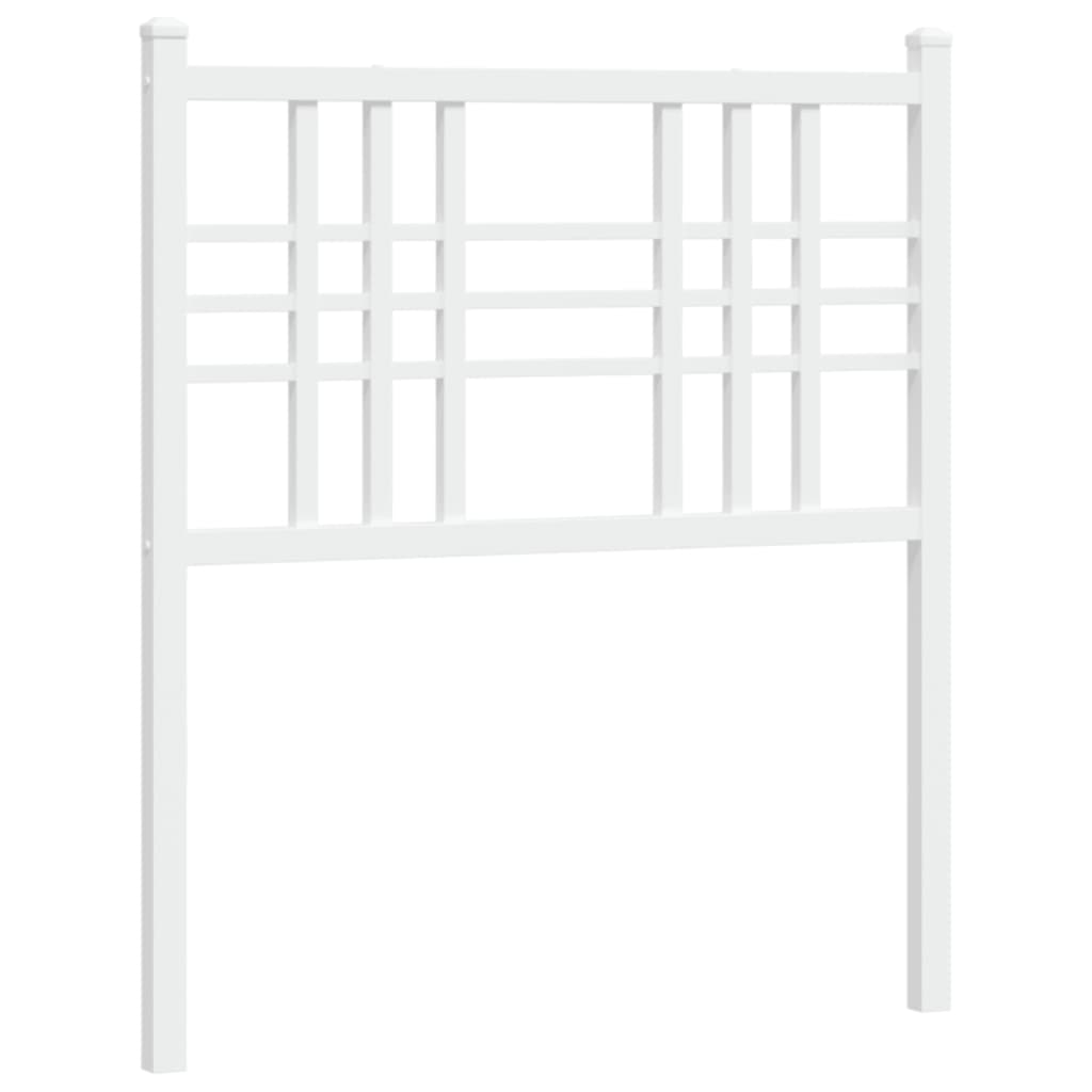 Tête de lit métal blanc 75 cm Têtes et pieds de lit vidaXL   