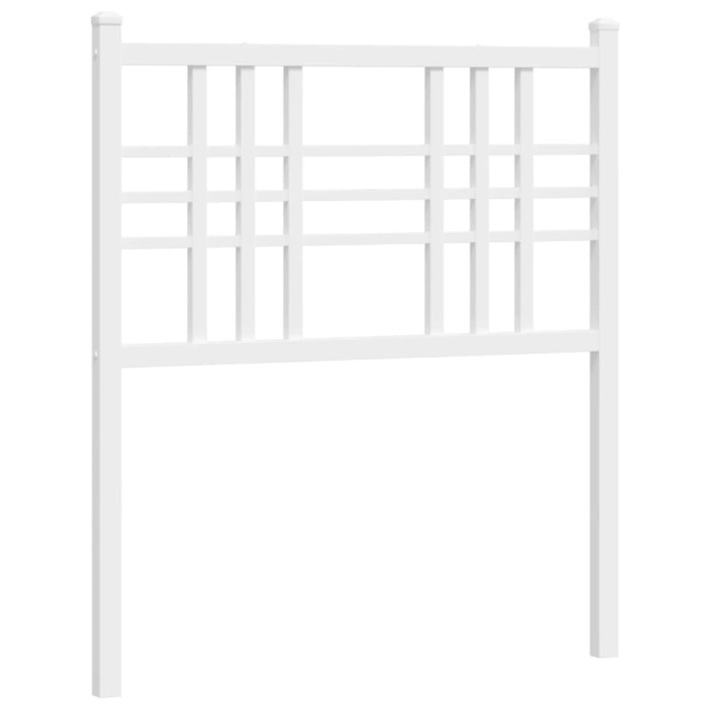 Tête de lit métal blanc 80 cm Têtes et pieds de lit vidaXL   