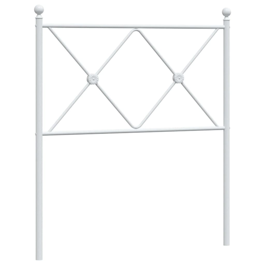 Tête de lit métal blanc 80 cm Têtes et pieds de lit vidaXL   