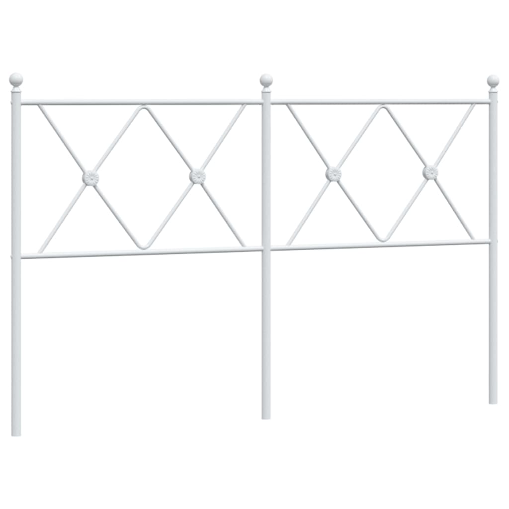 Tête de lit métal blanc 137 cm Têtes et pieds de lit vidaXL   