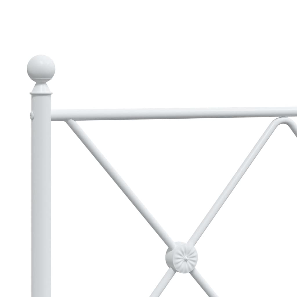 Tête de lit métal blanc 137 cm Têtes et pieds de lit vidaXL   