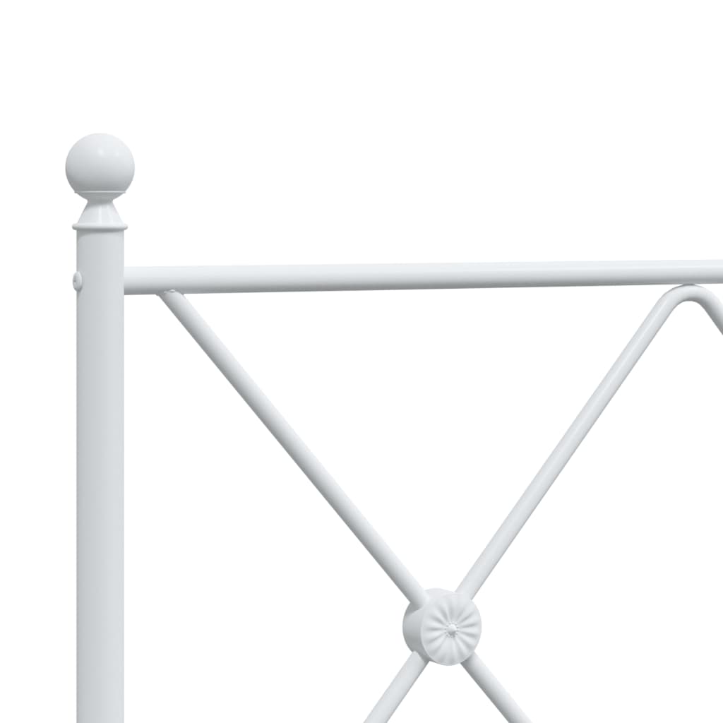 Tête de lit métal blanc 193 cm Têtes et pieds de lit vidaXL   