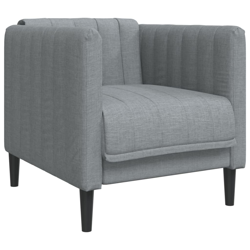 Fauteuil gris clair tissu Canapés vidaXL   