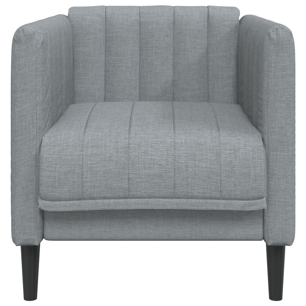 Fauteuil gris clair tissu Canapés vidaXL   