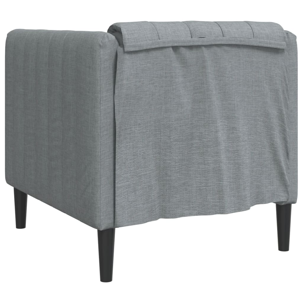 Fauteuil gris clair tissu Canapés vidaXL   