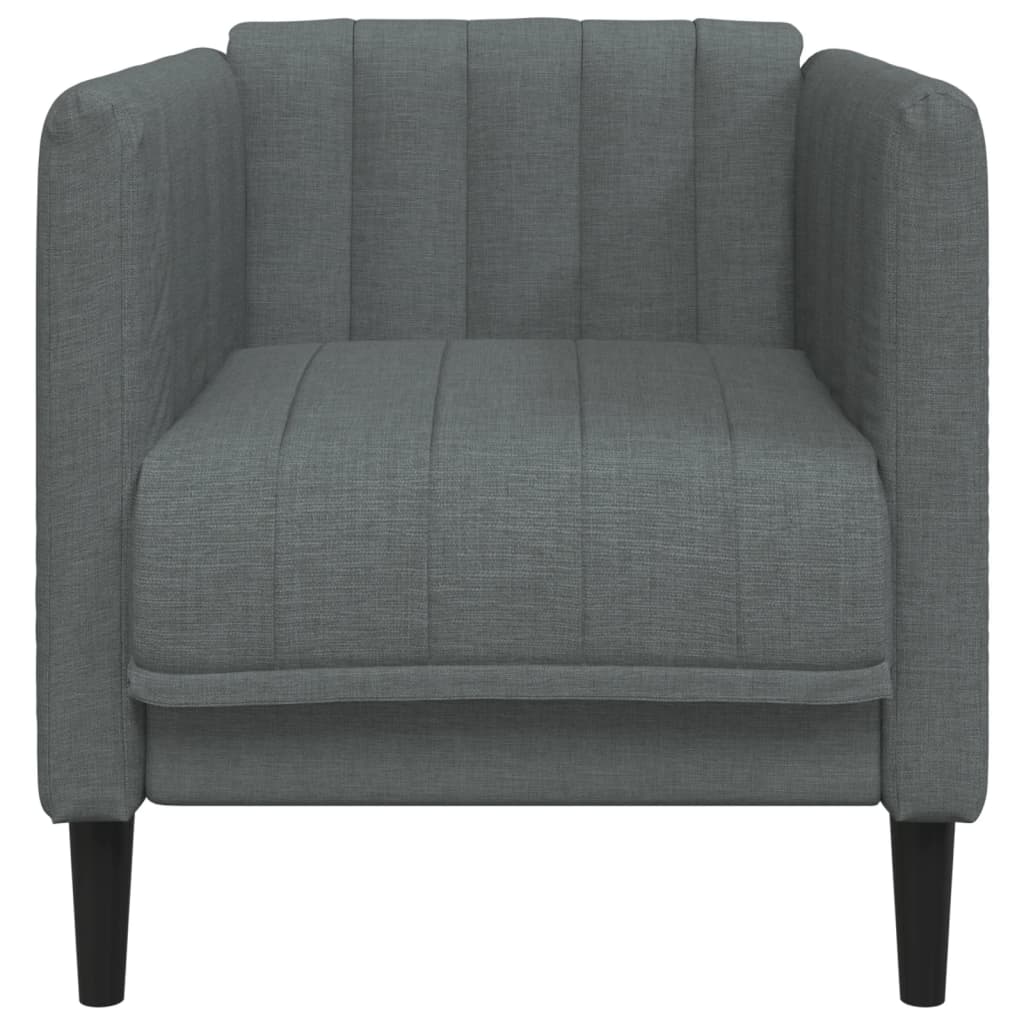 Fauteuil gris foncé tissu Canapés vidaXL   