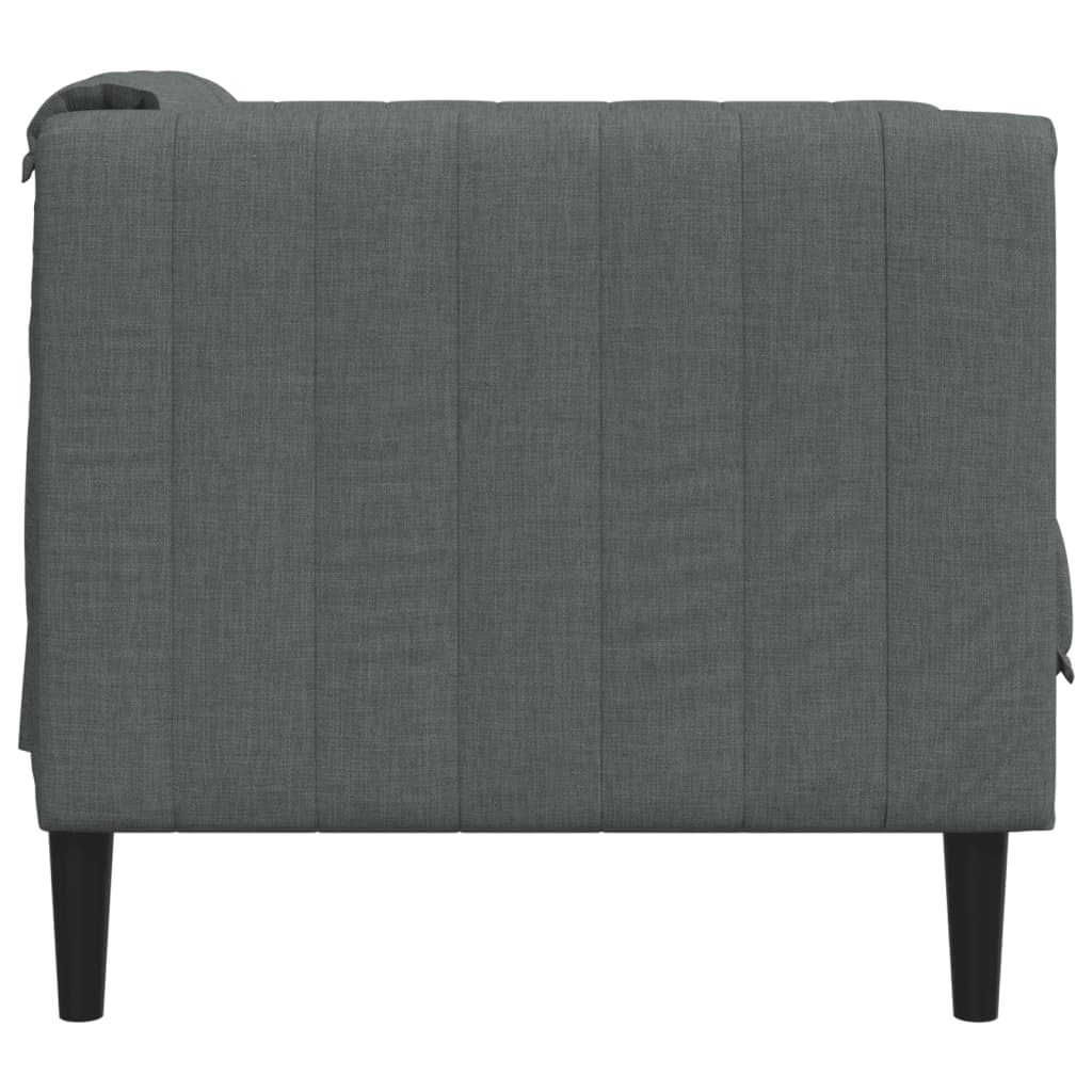 Fauteuil gris foncé tissu Canapés vidaXL   