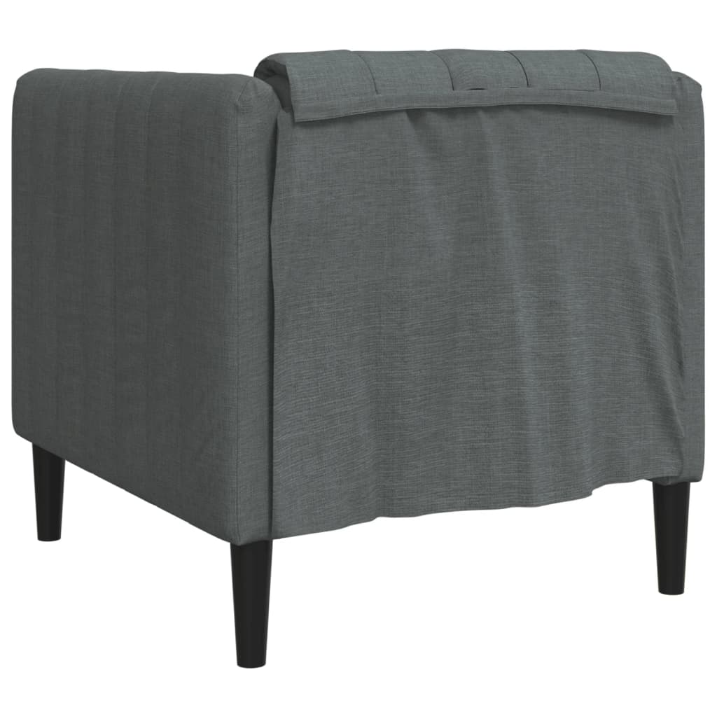 Fauteuil gris foncé tissu Canapés vidaXL   