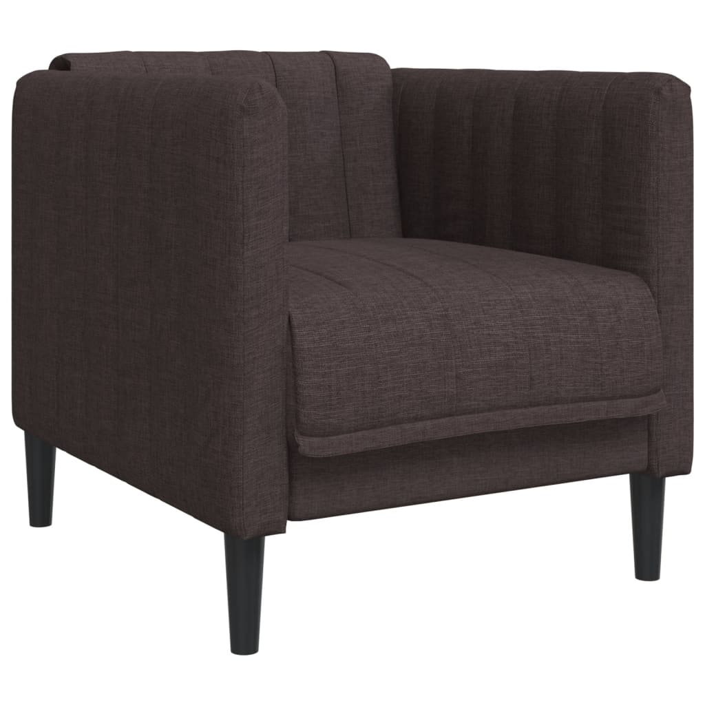 Fauteuil marron foncé tissu Canapés vidaXL   