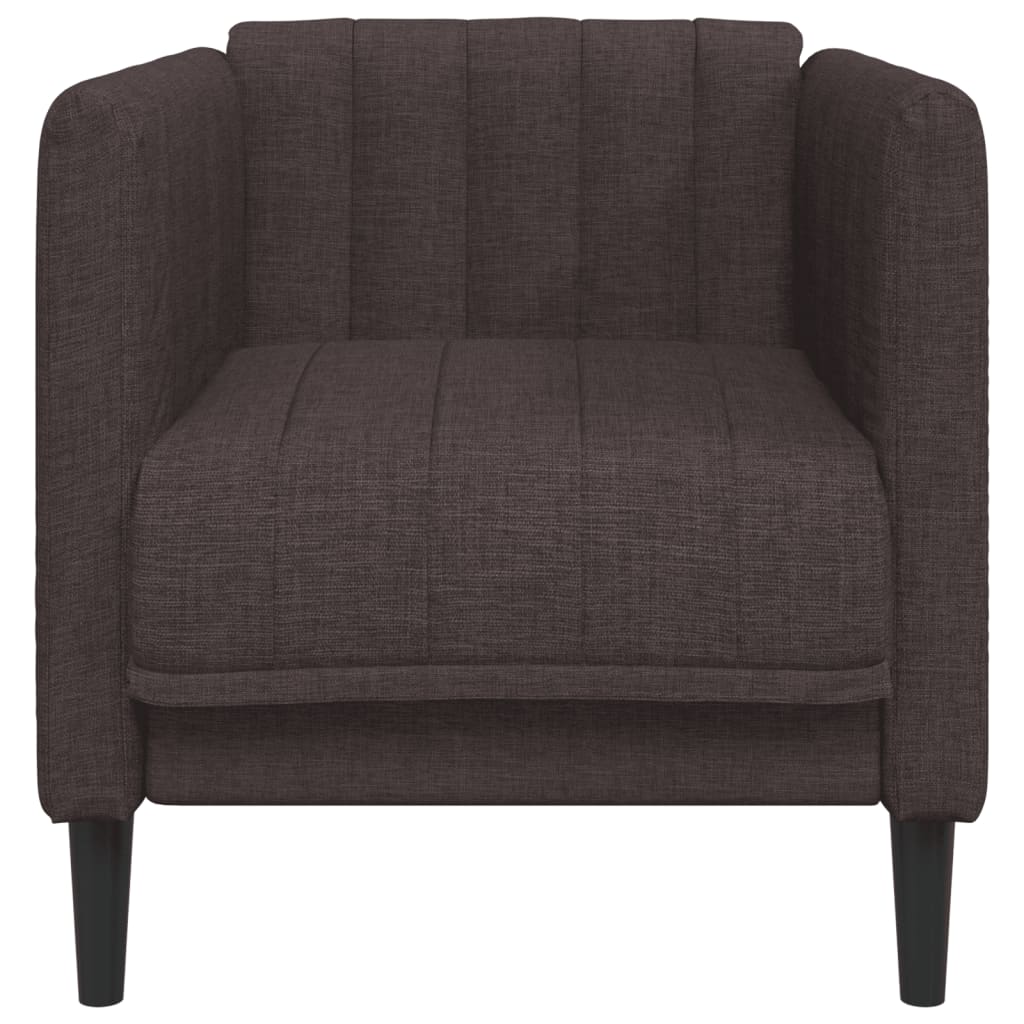 Fauteuil marron foncé tissu Canapés vidaXL   