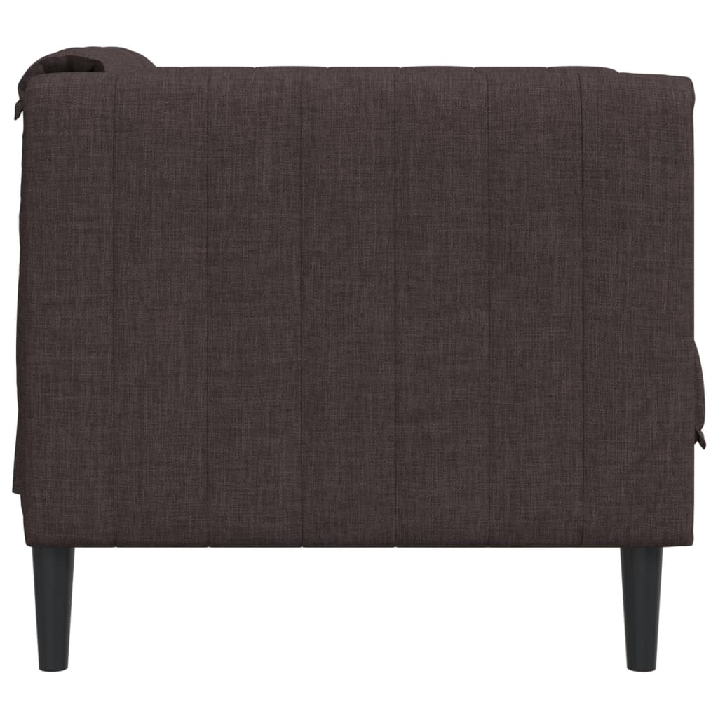 Fauteuil marron foncé tissu Canapés vidaXL   