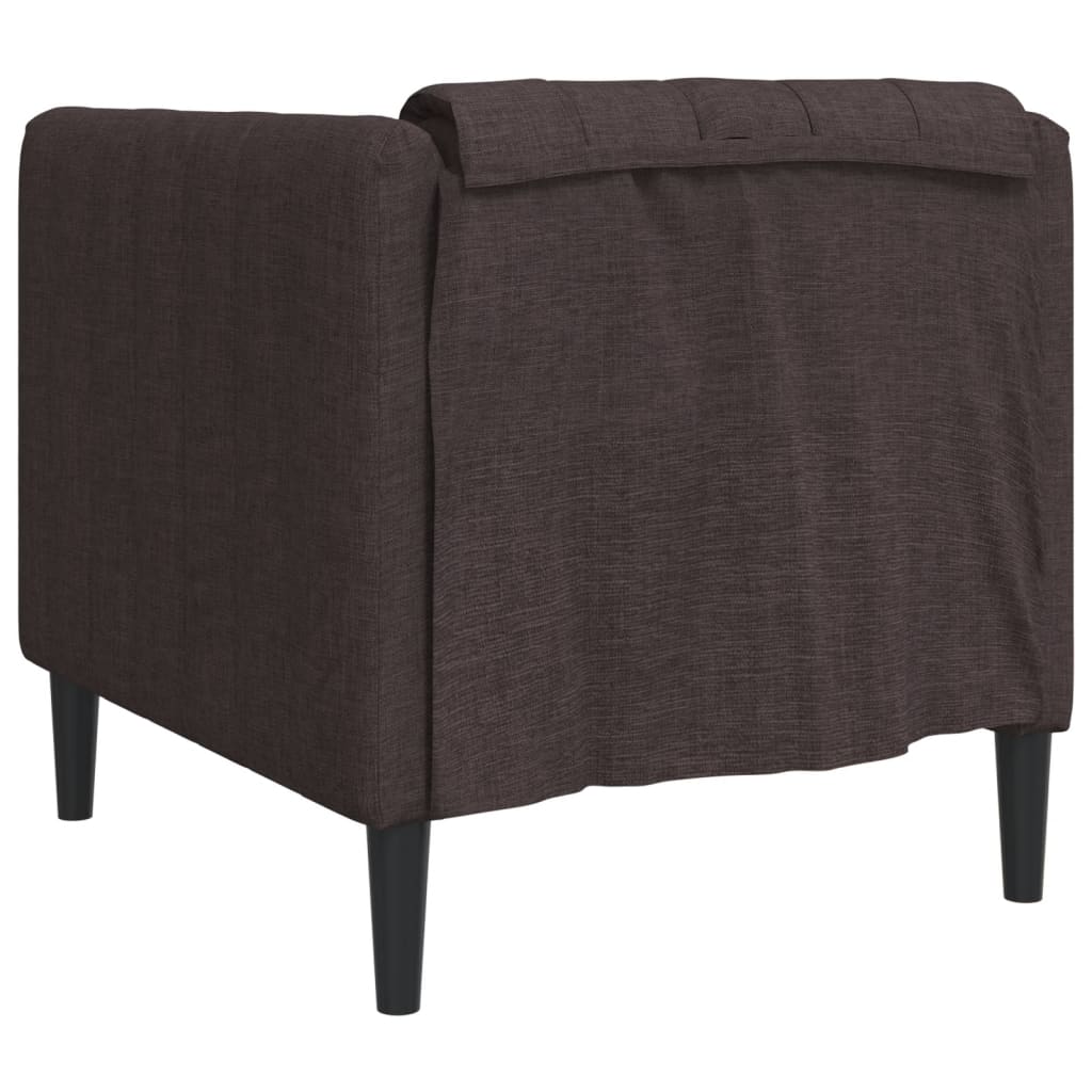 Fauteuil marron foncé tissu Canapés vidaXL   