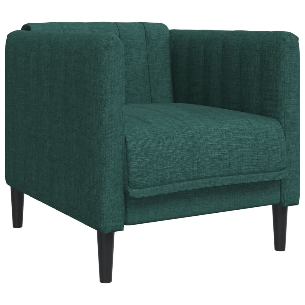 Fauteuil vert foncé tissu Canapés vidaXL   