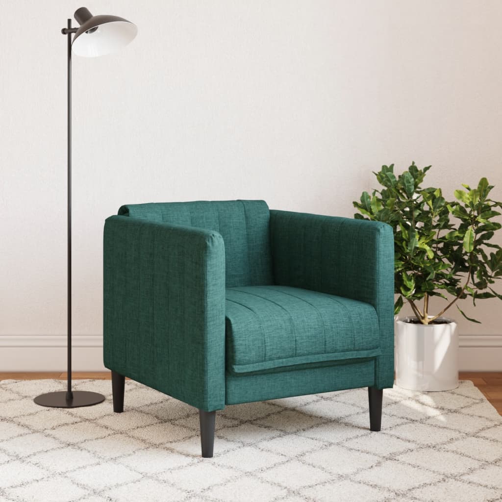 Fauteuil vert foncé tissu Canapés vidaXL   