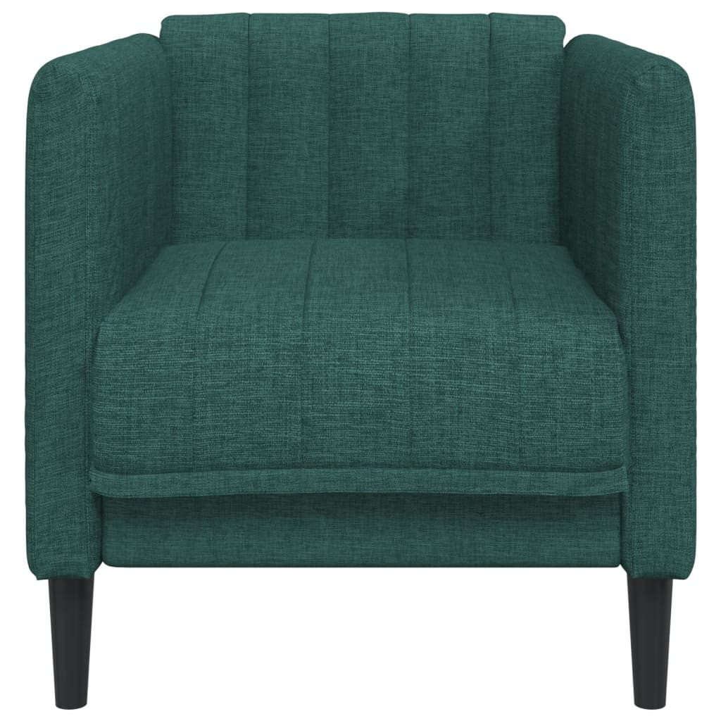 Fauteuil vert foncé tissu Canapés vidaXL   