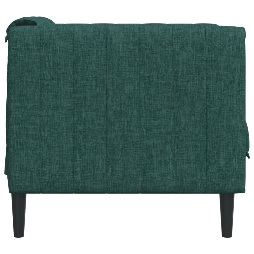 Fauteuil vert foncé tissu Canapés vidaXL   