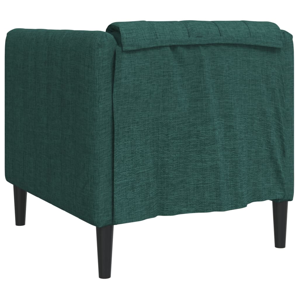 Fauteuil vert foncé tissu Canapés vidaXL   