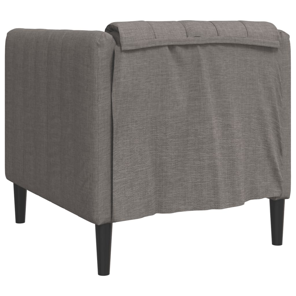 Fauteuil taupe tissu Canapés vidaXL   