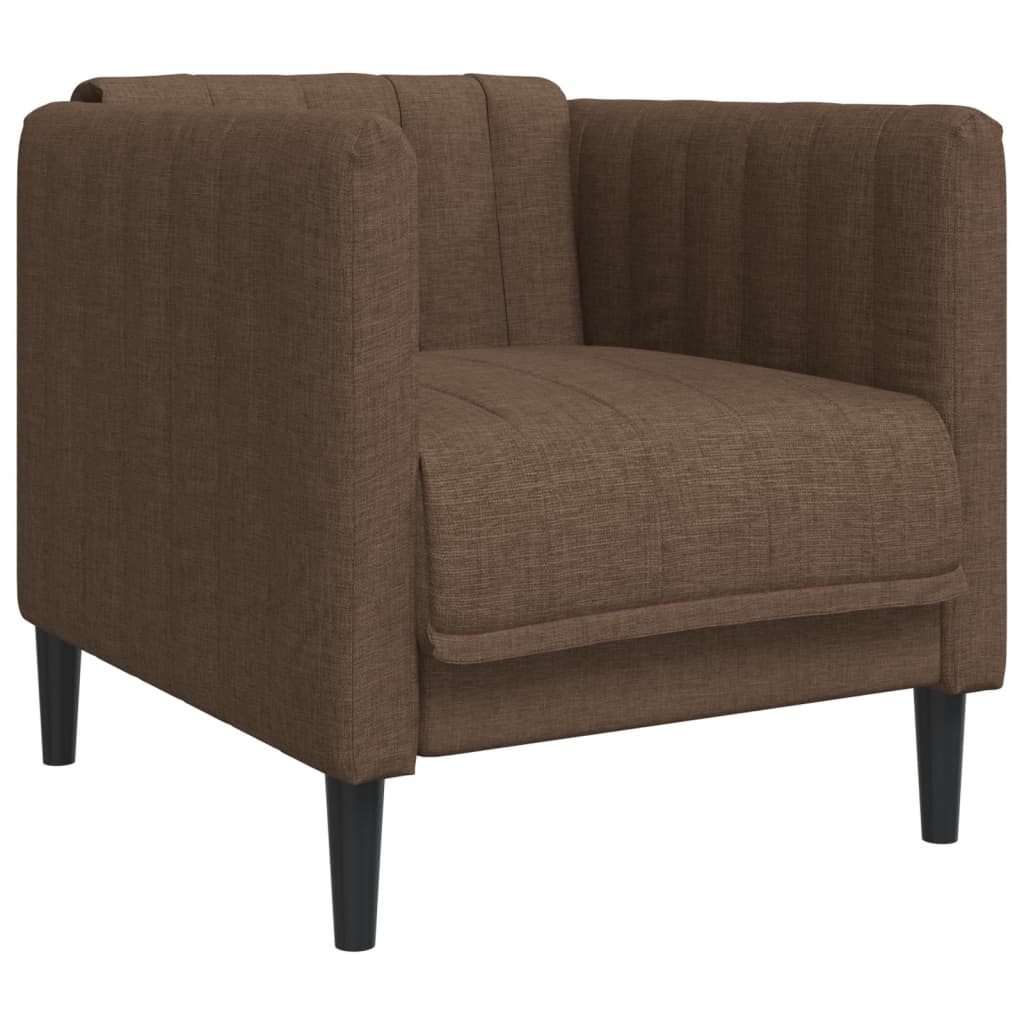 Fauteuil marron tissu Canapés vidaXL   