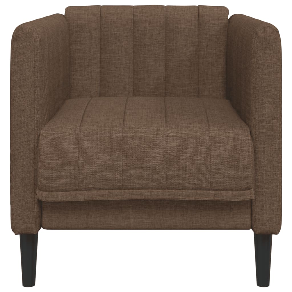 Fauteuil marron tissu Canapés vidaXL   