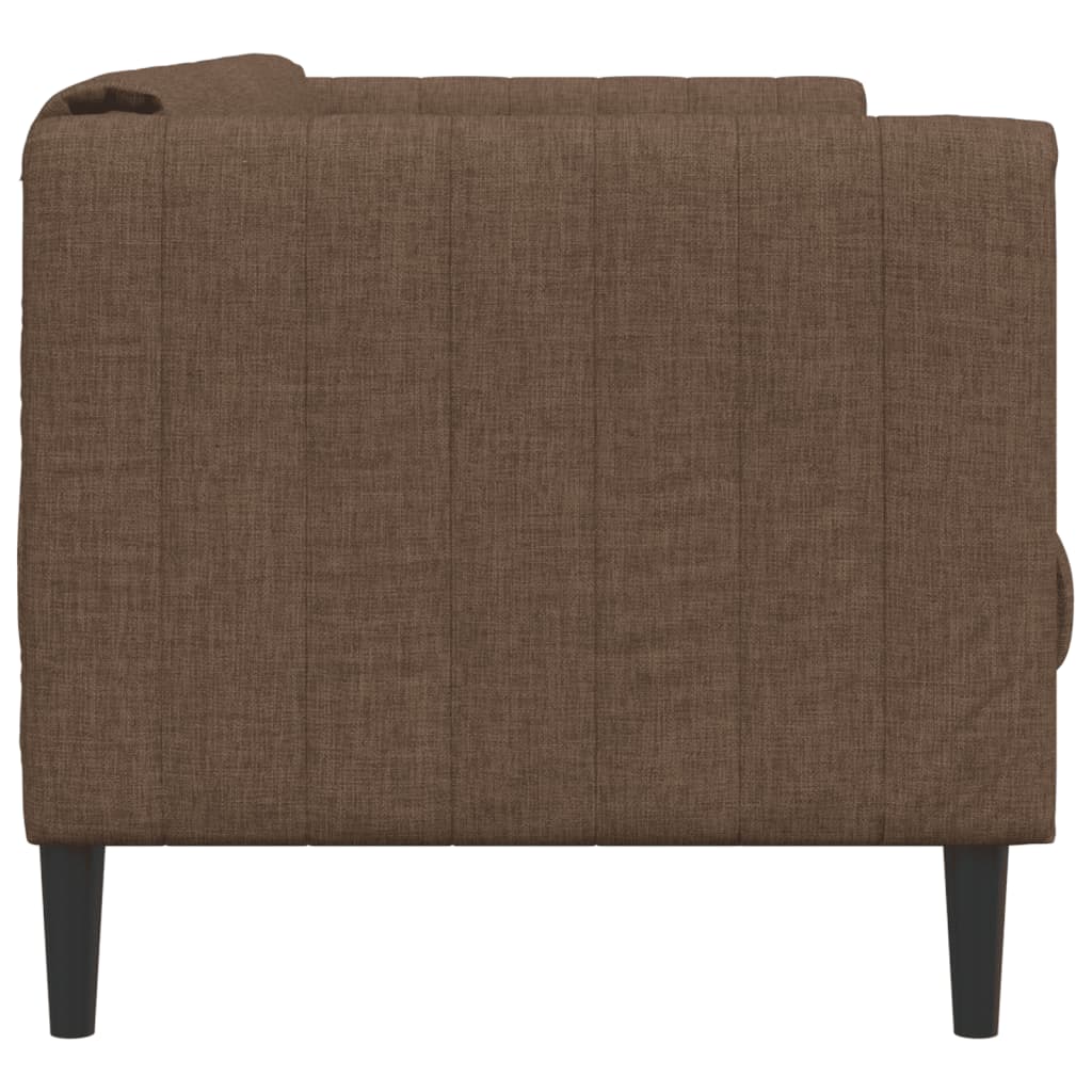 Fauteuil marron tissu Canapés vidaXL   