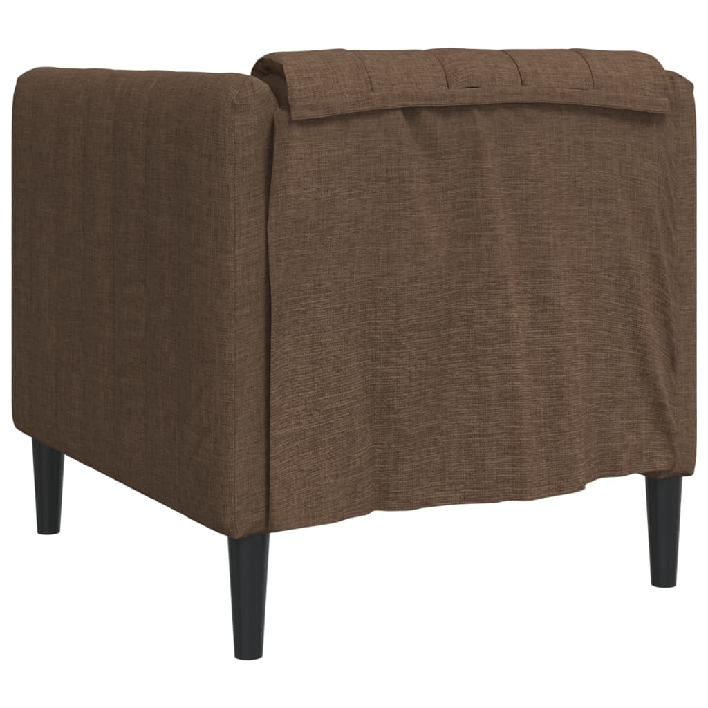 Fauteuil marron tissu Canapés vidaXL   