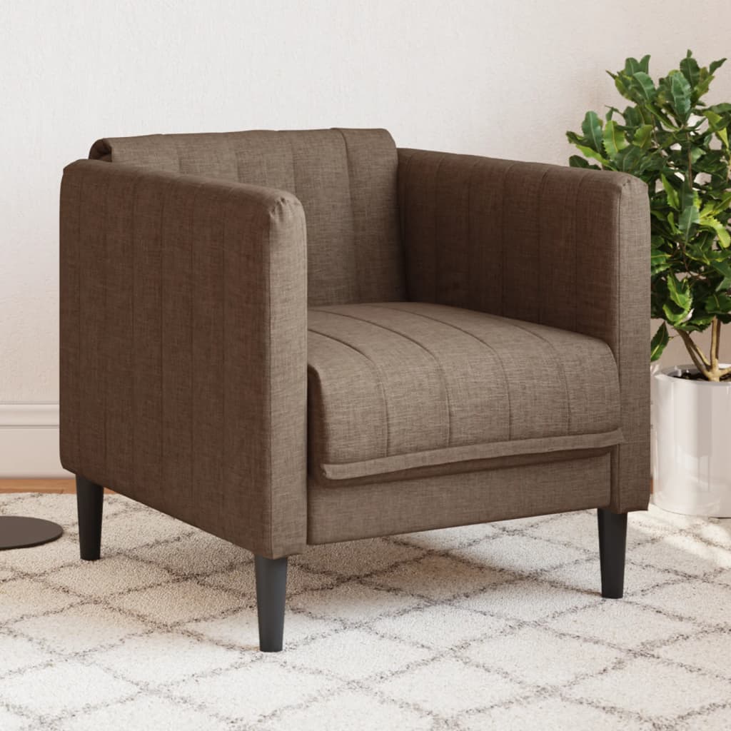 Fauteuil marron tissu Canapés vidaXL   