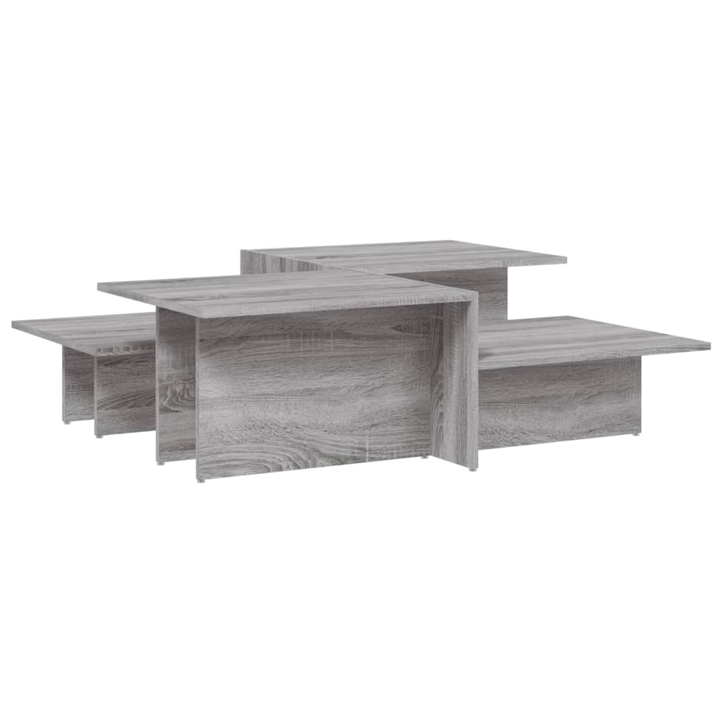 Tables basses 2 pcs Sonoma gris Bois d'ingénierie Tables basses vidaXL   