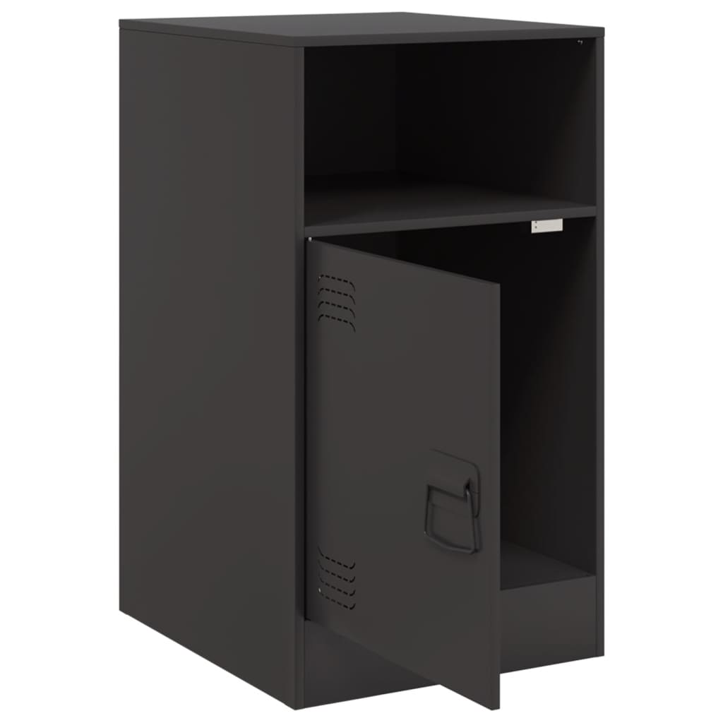 Tables de chevet 2 pcs noir 34,5x39x62 cm acier Tables de chevet vidaXL   