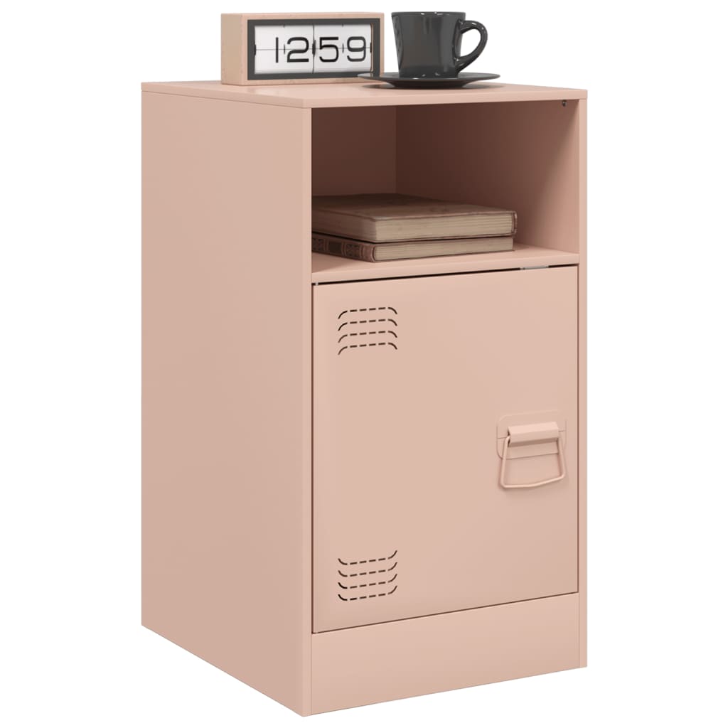 Tables de chevet 2 pcs rose 34,5x39x62 cm acier Tables de chevet vidaXL   