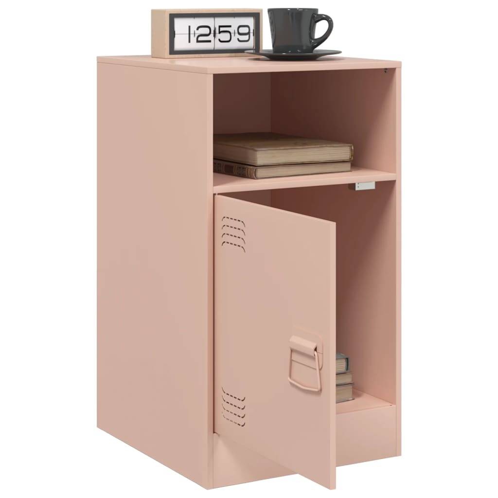 Tables de chevet 2 pcs rose 34,5x39x62 cm acier Tables de chevet vidaXL   